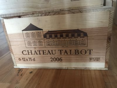 Lot 11:  Chateau Talbot 2006 (OWC of 12) St. Julien 4ème Cru Classé. Provenance: Delivered directly from the Wine Society. Perfect appearance. When to drink: 2014 to 2022 JR