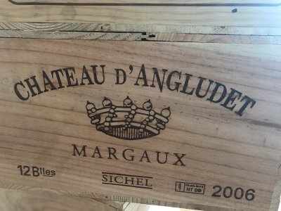 Lot 12:  Chateau d’Angludet 2006 (OWC of 12) Margaux. Cru Bourgeois. Provenance: Delivered directly from the Wine Society. Perfect appearance. When to drink: 2014 to 2020 JR.
