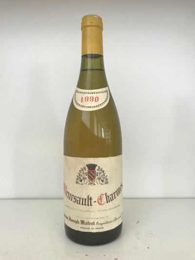 Domaine Joseph Matrot Meursault-Charmes 1990 (6 bottles) September Lot 106.