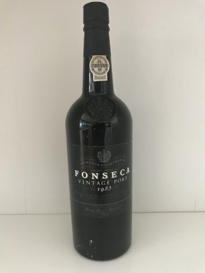 Lot 69:  Fonseca Vintage Port 1985 (2 bottles) Recently removed from a London cellar. Provenance: Berry Bros. and Rudd. Excellent appearance and levels.