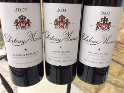 Chateau Musar vertical (2002/2003/2009)