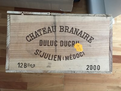Lot 4. Chateau Branaire Ducru 2000 (12 bottle OWC)