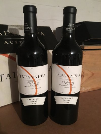2003 Tapanappa Whalebone Vineyard Cabernet Shiraz x2 (JH 95 pts)