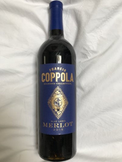 2015 Coppola diamond collection - Merlot - perfect bottle