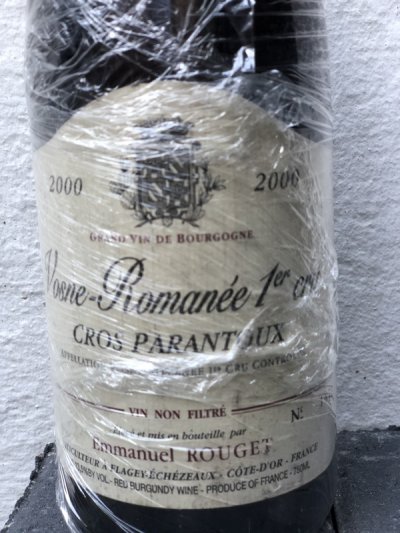 Vosne Romanee Cros Parantoux Emmanuel Rouget 2000 (1 bottle)