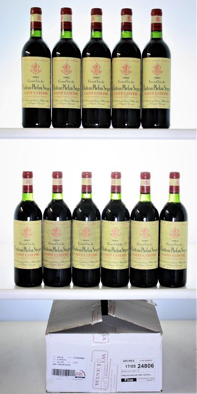 2 X Chateau Phelan Segur Bordeaux 1983. W-S average bottle £54 ex-taxes