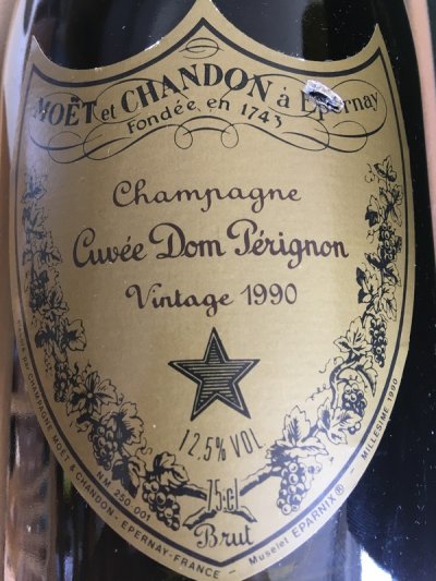 Champagne Dom Perignon Vintage 1990
