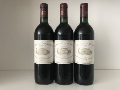 July Lot 6. Chateau Margaux 1985 (3 bottles)