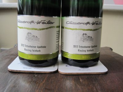 Trittenheimer Apotheke Riesling Feinherb 2012 Weingut Clusserath-Weiler 