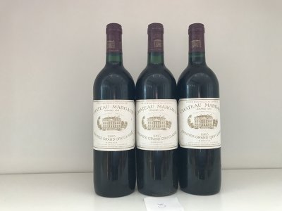 July Lot 18. Chateau Margaux 1985 (3 bottles)