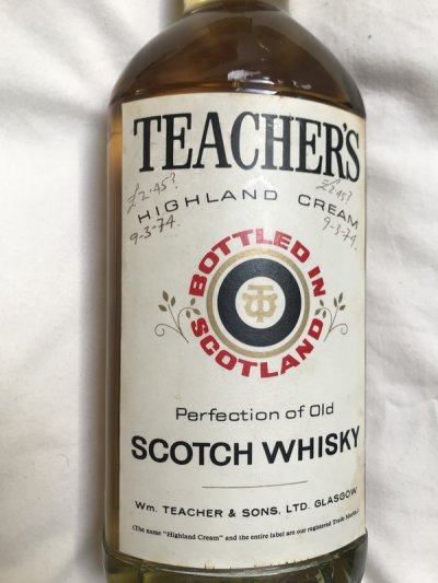 1960's Teachers whisky - rare bottle 