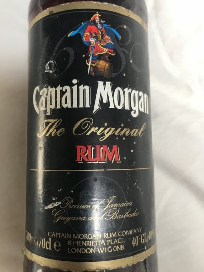 1970's Captain Morgan Rum - The original - rare 