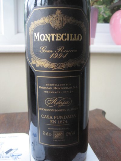 Gran Reserva 1994 Bodegas Montecillo, Rioja (WS 91)