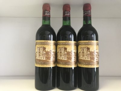 July Lot 24. Chateau Ducru Beaucaillou 1978 (3 bottles)