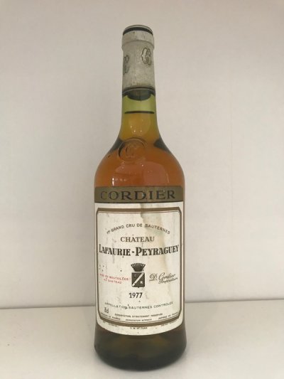 August Lot 17. Chateau Lafaurie Peyraguey 1977  (1 bottle)