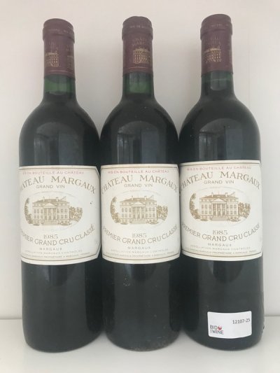 Chateau Margaux 1985 (3 bottles) August Lot 31. 