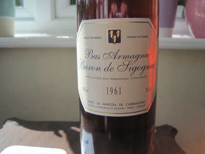 Baron de Sigognac 1961 Bas Armagnac