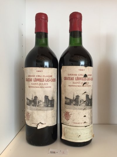 Chateau Leoville Lascses 1957 (2 bottles) September Lot 6.
