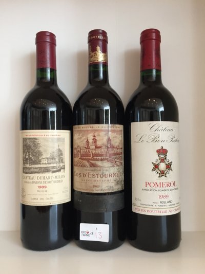 1989 Bordeaux Tasting Case September Lot 18.