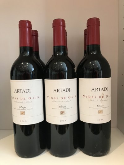 Artadi, Vinas de Gain 2008 (6 bottles) September Lot 75.