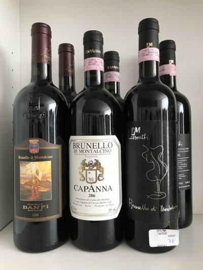 2006 Brunello di Montalcino Tasting Case (6 bottles) September Lot 80.