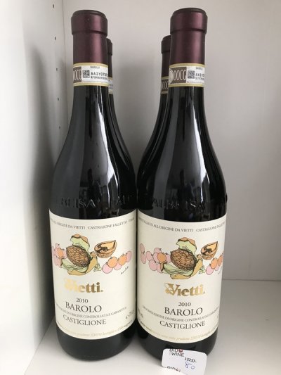Barolo Castiglione  Vietti 2010 (4 bottles) September Lot 82.