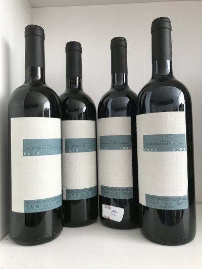 Eneo, Montepeloso 2006 and 2009 (4 bottles) September Lot 88.