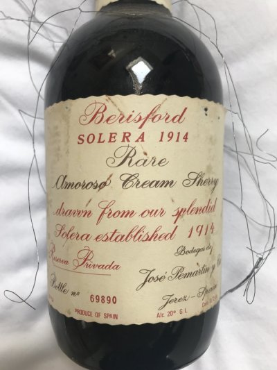 1914 Berisford Solera Sherry