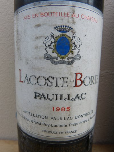 1985 LACOSTE-BORIE - Pauillac