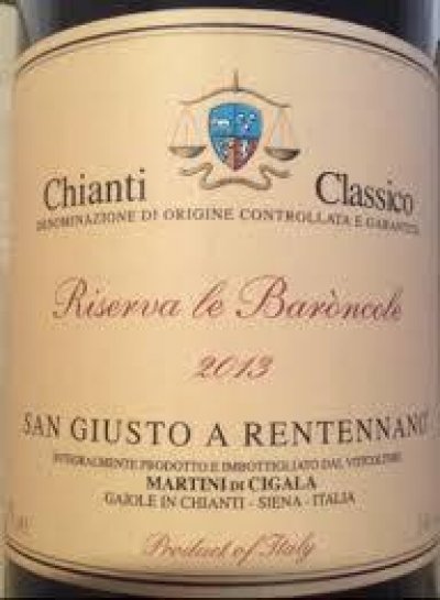 Chianti Classico Riserva Le Baroncolle 2013 San Giusto a Rentennano Tuscany 