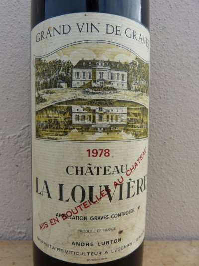 1978 Château LA LOUVIERE - Pessac-Léognan Red