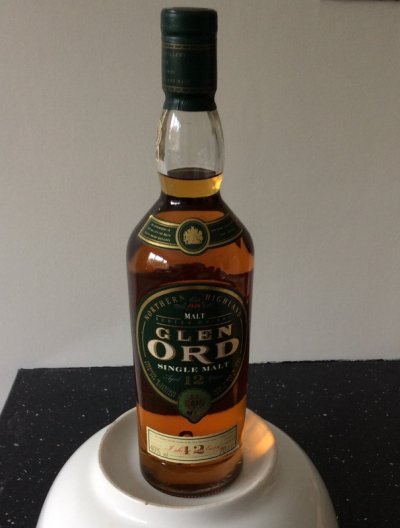 Rare Glen Ord 12 year old Single Malt Whisky - Old Label 