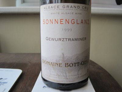 Gewurztraminer Sonnenglanz Alsace Grand Cru 1999 Domaine Bott-Geyl