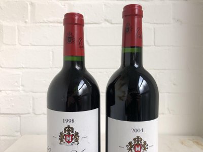 Chateau Musar 2004 and 1998, 1 bottle of each