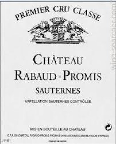 Chateau Rabaud Promis 2009 [OWC of 12 half-bottles] [October Lot 82.]