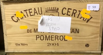 Chateau Certan de May 2004 [OWC of 12 bottles] [October Lot 65.]