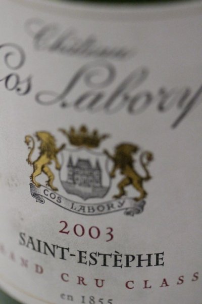 Chateau Cos Labory 2003 [OWC of 12 bottles] [October Lot 57.]