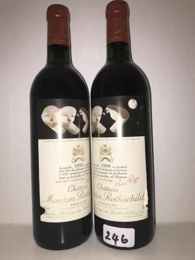 Chateau Mouton Rothschild 1986 [2 bottles] [October Lot 246]