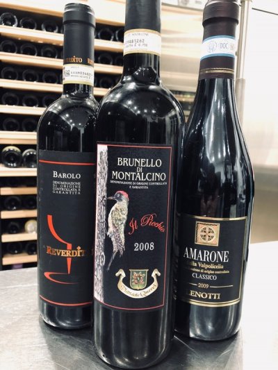 Barolo 2011, Amarone 2009 & Brunello 2008 - 