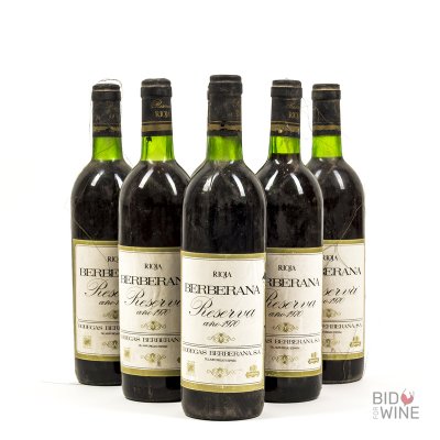 Bodegas Berberana Reserva 1970 [6 bottles] [Spain Lot 34]
