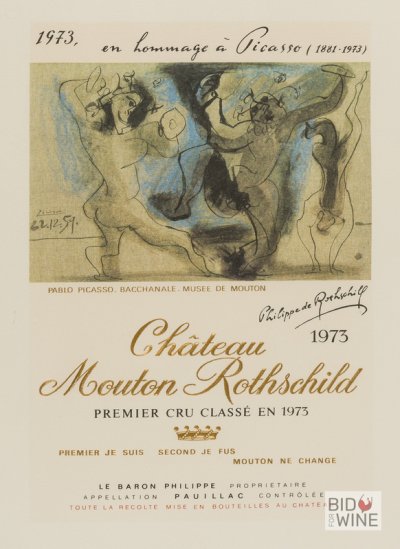 Chateau Mouton Rothschild 1973 Lithograph (Picasso)