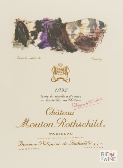 Chateau Mouton Rothschild 1992 Lithograph (Per Kirkeby)