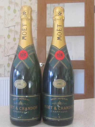 2 x Moet & Chandon Brut Imperial 1992 ( WS £124 per bottle ).