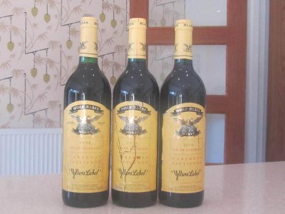 Wolf Blass Yellow Label Mini Verticle 1998, 99, 2000