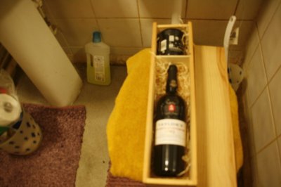 Wooden Box with Port and Ceramic Pot of  Stilton Taylors LBV 2013 
