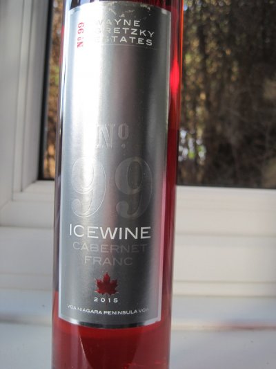Cabernet Franc Ice Wine 2015 Wayne Gretzky Estates No. 99, Niagara Peninsula