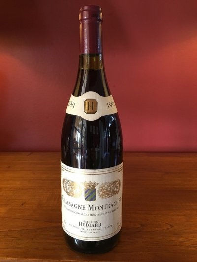 Chassagne Montrachet rouge Hediard 1991