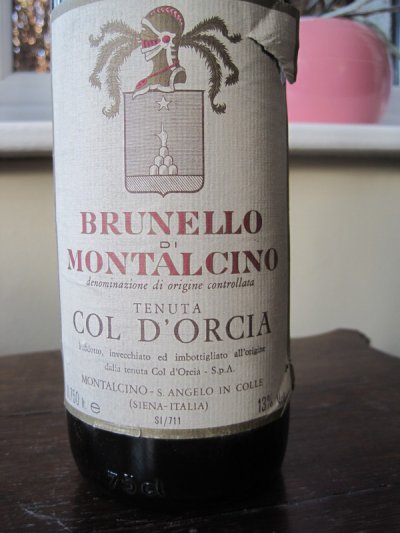 Brunello di Montalcino 1975 Tenuta Col d'Orcia