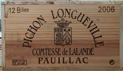 [February Lot 5] Chateau Pichon Longueville Comtesse de Lalande 2006 [OWC of 12 bottles]