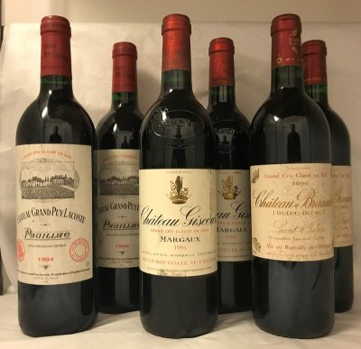 [February Lot 22] 1994 Bordeaux Tasting Lot [6 bottles]